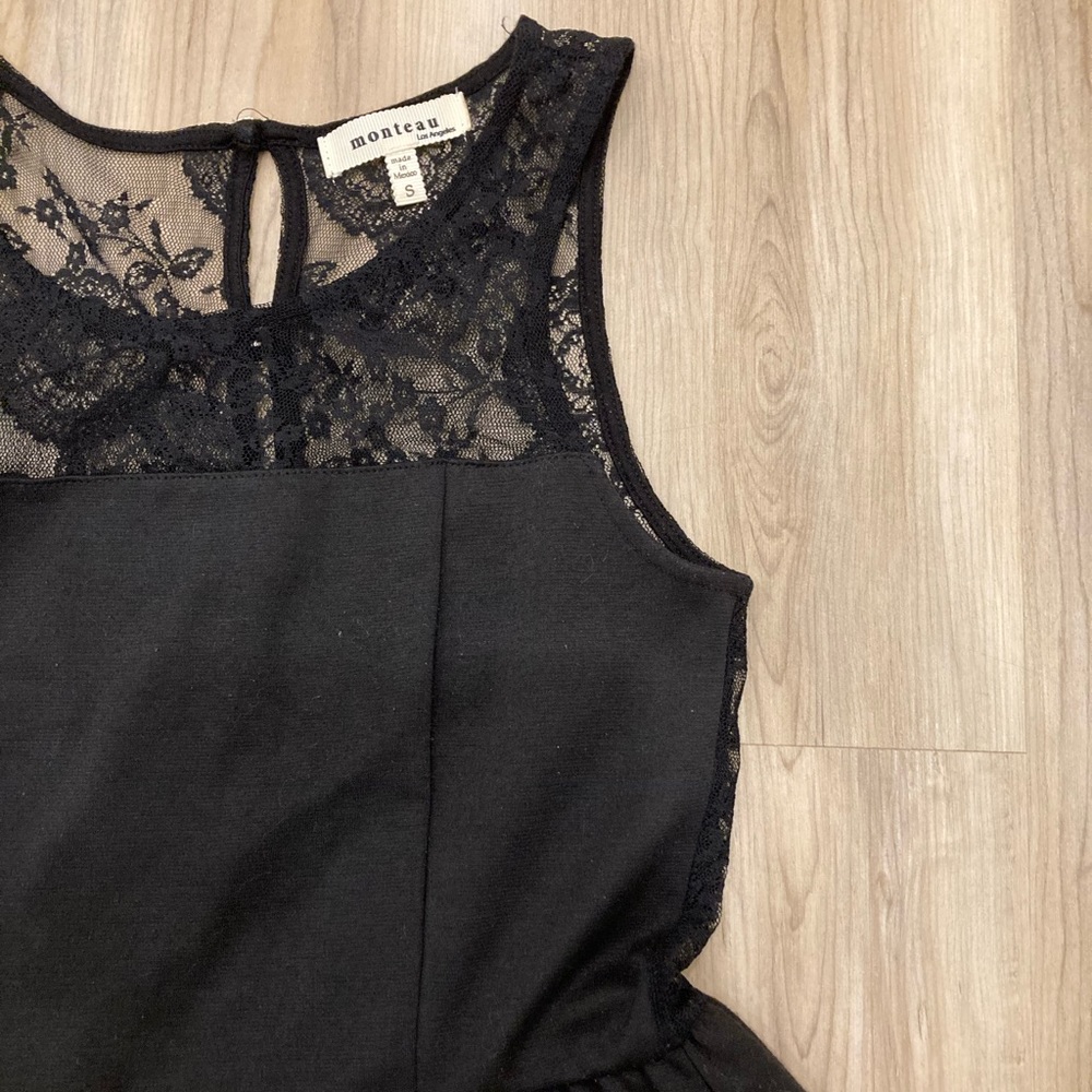 Monteau Peplum Lace Shirt